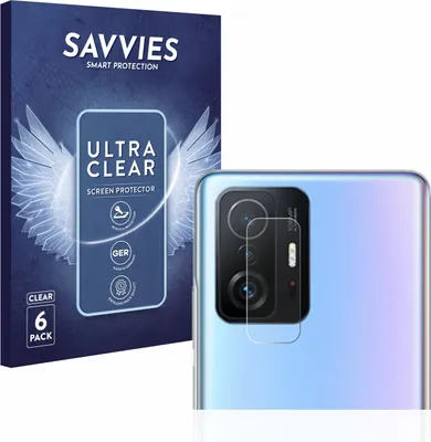 Produktbild von 6x Für Xiaomi 11T Pro (NUR Kameraschutz) Schutzfolie Savvies Displayschutz Display Schutz Folie Klar Transparent