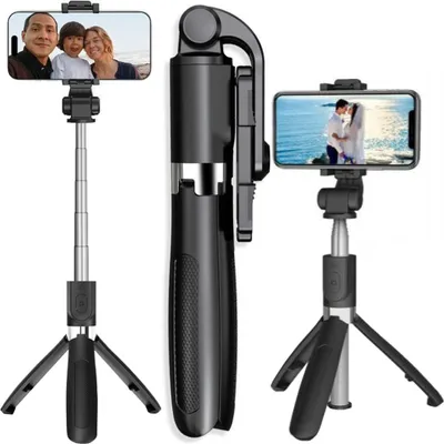 Produktbild von Tech-Protect L01S Bluetooth Selfie Stick Stativ Schwarz