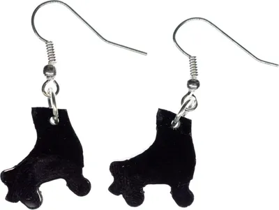Produktbild von Rollschuhe Ohrringe Rollerskates Miniblings Diskoroller Skater 80er Acrylglas schwz