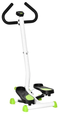 Productafbeelding van HOMCOM Stepapparaat met LCD-scherm, geschikt tot 100 kg, afmetingen 55 x 44 x 108 cm