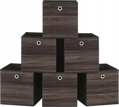 Produktbild von Songmics Aufbewahrungsboxen Set 6 Stück mit Griff 30x30x30 cm
