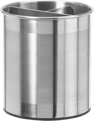 Produktbild von Küchenutensilienhalter aus Edelstahl mit Trennwand - Silber
