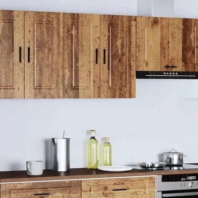 Produktbild von vidaXL Küchen-Hängeschrank Porto Altholz-Optik Holzwerkstoff