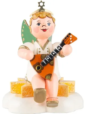 Zdjęcie produktu dla Hubrig folk art 'Aniołek z bałałajką - siedzący - 6,5cm' 2025