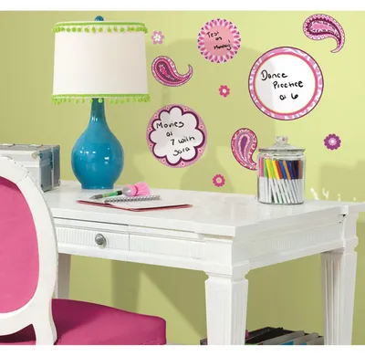 Image de Stickers repositionnables tableaux et feutre effaçable