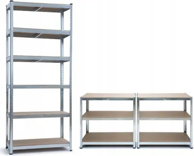 Zdjęcie produktu dla Metalowy regał magazynowy HD6000 222x90x40 cm