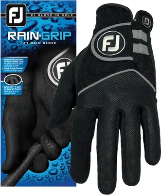 Produktbild von Footjoy Raingrip Golfhandschuh für Linkshänder, Schwarz