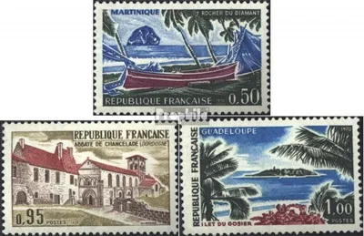 Produktbild von Briefmarken Frankreich 1970 Mi 1715-1717 (kompl.Ausg.) postfrisch Tourismus