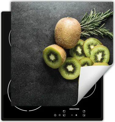 Produktbild von DarHaus Herdabdeckplatte 50x52 cm Anti Rutsch Matte Aufrollbar, schiefer - Kiwi