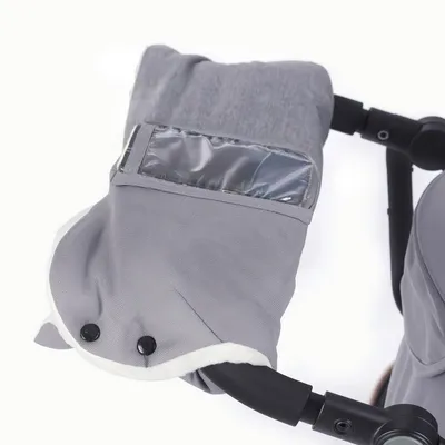 Produktbild von Handwärmer Kinderwagen, winddichte Kinderwagen-Handwärmer mit Fleece, universelle atmungsaktive Handschuhe, wasserdichter Handmuff für Winter