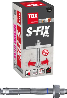 Zdjęcie produktu dla TOX 04010224 TOX Bolzenanker S-Fix Pro 04010224, 25 Stück