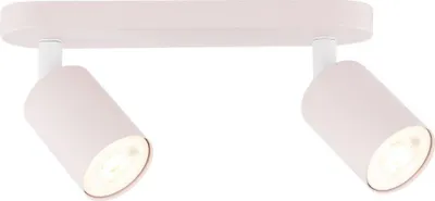 Produktbild von Kinderzimmerlampe Metall GU10 verstellbar Rosa 2-flammig länglich Kinderzimmerleuchte