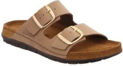 Produktbild von Rohde Damen Pantolette Rodigo, beige, Gr. 39, Leder, Memoryfußbett, klassisch, ca. 2.5 cm Absatz, Polyurethan-Sohle
