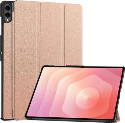 Produktbild von Samsung Galaxy Tab S11 Ultra Hülle - Coverup Tri-Fold Ständer Klapphülle mit Schlaf/Wach-Funktion - Roségold