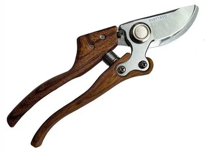 Image de Sécateur de jardin Famanu en acier allié au carbone avec manche en aluminium, idéal pour couper précisément les fleurs et les tiges