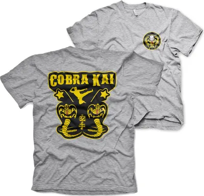 Immagine prodotto di Maglietta Cobra Kai Kickback - XX-Large - HeatherGrey