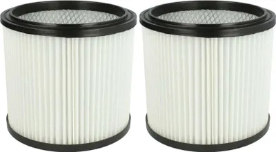 Produktbild von vhbw 2x Faltenfilter kompatibel mit Einhell BT-VC 1600 E, HPS-1300, AS 1400, AS 1250 N, AS-1400, AS 1100, AS-1250 Staubsauger - Patronenfilter Weiß