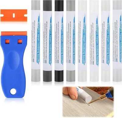 Produktbild von Reparatur-Set für Möbel, 8 Farben, Holz, Laminat, Kratzerreparatur