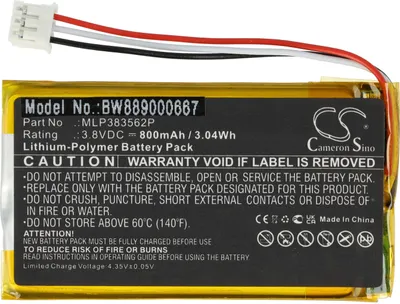 Produktbild von vhbw Akku kompatibel mit JBL Go 3 Lautsprecher Boxen Speaker (800 mAh, 3,8 V, Li-Polymer)