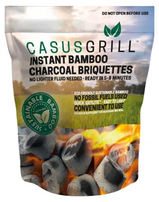 Produktbild von CasusGrill Nachhaltige Holzkohlebriketts aus Bambus