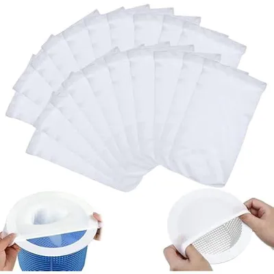 Obrázek produktu pro 10 ks pono?ek do skimmeru, pono?ky do bazšŠnovšŠho skimmeru, sšªtko na p?šªslu?enstvšª, filtra?nšª pono?ky do bazšŠnu, sšª?ovšŠ pono?ky do plaveckšŠ sšªtš§, ?i?tš§nšª bazšŠnovšŠho skimmeru, nastavitelny ko? (10, bšªlšŠ)