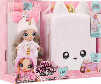Produktbild von MGA Na! Na! Na! Surprise 3 in 1 Back Pack Play Set Britney Sparkles