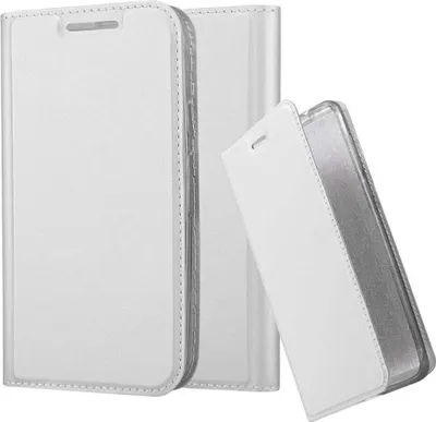 Produktbild von Cadorabo Handyhülle für Motorola MOTO G3 Schutz Hülle in Silber Cover Etui Book Case Booklet