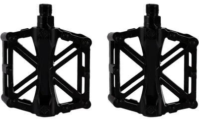 Obrázok produktu pre Pedále na bicykel, hliníková zliatina, 1 pár, protišmykové, zelené a čierne