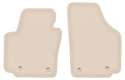 Produktbild von DURBAN Beige Velours-Fußmatten vorne für Seat Altea Minivan (2004-08.2008)