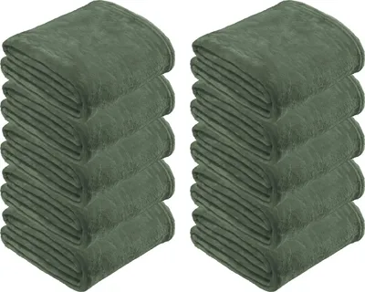 Produktbild von REDBEST Wohndecke 10er-Pack Amarillo" salbei 150x200 cm"