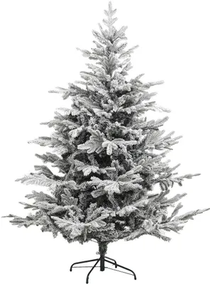 Zdjęcie produktu dla Sztuczna choinka na metalowym stojaku, ośnieżona, 150 cm