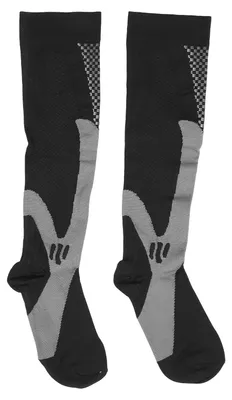 Produktbild von 2 Stück Waden-Kompressionssocken, kniehoch, verhindern Verrutschen, weiches, atmungsaktives Nylon, elastisch, Sport, L, XL