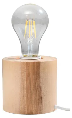 Zdjęcie produktu dla Lampa stołowa SALGADO naturalne drewno SL.0674 Sollux