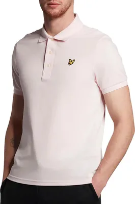 Produktbild von Lyle & Scott Polo Slim Fit hellrosa einfarbig Baumwolle