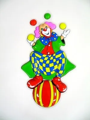 Produktbild von Wandbild Saaldekoration Karneval jonglierender Clown