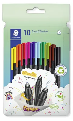 Immagine prodotto di STAEDTLER® 334 C10 Fineliner triplus rPP, 10 pezzi