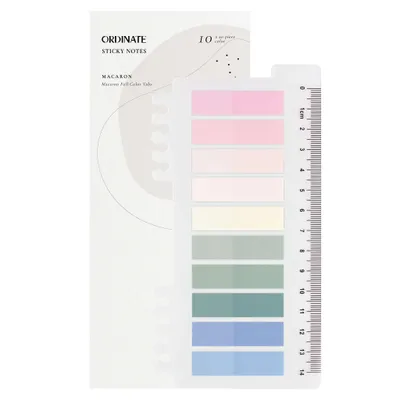 Produktbild von Macaron | Haftstreifen | Morandi Sticky Notes | Klebemarkierungen | Textstreifen | Haftnotizen | Sticky Tabs | Office Study School Planner