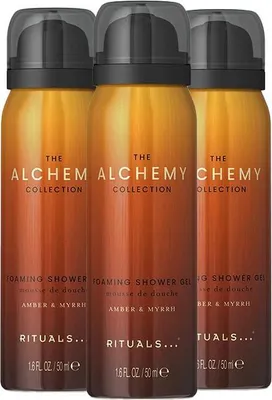 Produktbild von Rituals Alchemy Foaming Shower Gel 50 ml 3‑er Pack