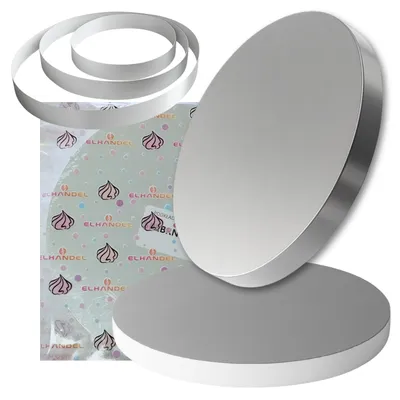 Produktbild von Elhandel Tortenunterlage Styrodur 28 cm rund silber stabil