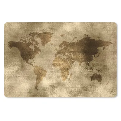 Produktbild von MuchoWow® Schreibtischunterlage Weltkarte - Antik - Braun 60x40 cm - XXL Mauspad - Großes Mauspad