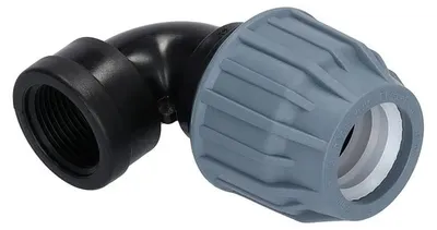 Produktbild von Winkelstück F 90° Plano PP-S, d 63 x 2˝ Innengewinde