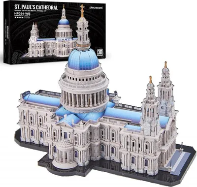 Image de puzzle 3D, Cathdrale St. Paul, Piececool, Metall, 639 Teile