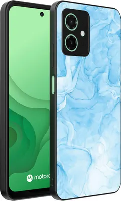 Obrázek produktu pro Smartphonica Pouzdro na mobil vhodné pro Motorola Moto G54 s mramorovým potiskem - TPU zadní kryt pouzdra mramorový design - světle modré