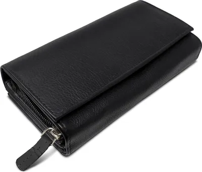 Produktbild von ROYALZ "Orelia" Vintage Leder Geldbörse für Damen Portemonnaie groß mit vielen Fächern RFID-Blocker Brieftasche Querformat