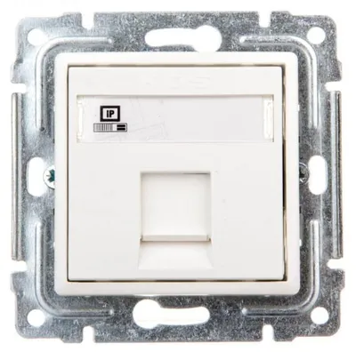 Imagen del producto de Conector RJ45 Cat.5e, sin blindaje, color blanco, modelo 510465
