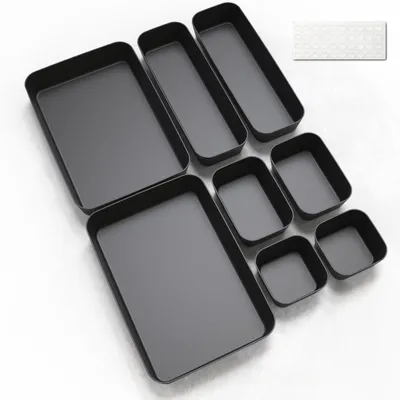 Immagine prodotto di Omgoods - Set di 8 contenitori organizzatori - Ideali per cucina e bagno