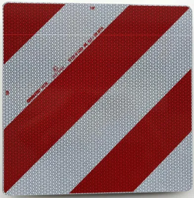 Dlhá značka na označenie nákladu 500 mm x 500 mm oranžová / biela