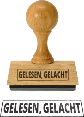 Produktbild von Gelesen, Gelacht Holzstempel