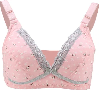 Produktbild von Umstands-BH aus Baumwolle ohne Bügel, Still-BH, Rosa, Größe 36/80