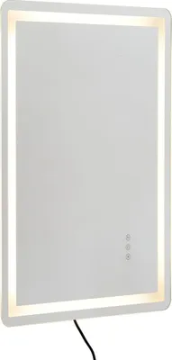 Obrázek produktu pro LED koupelnové zrcadlo 3 barvy, protizamlžovací, nástěnné kosmetické zrcadlo 60 x 80 cm